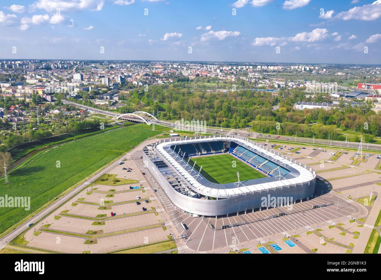 Lublin Poland May 21 Arena Lublin Home For A Local Football Club Motor Stock Photo Alamy