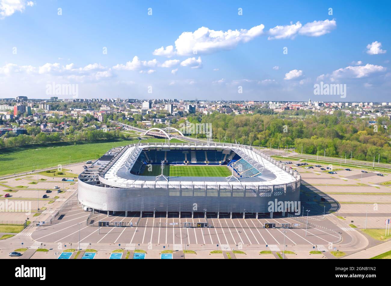 Lublin Poland May 21 Arena Lublin Home For A Local Football Club Motor Stock Photo Alamy