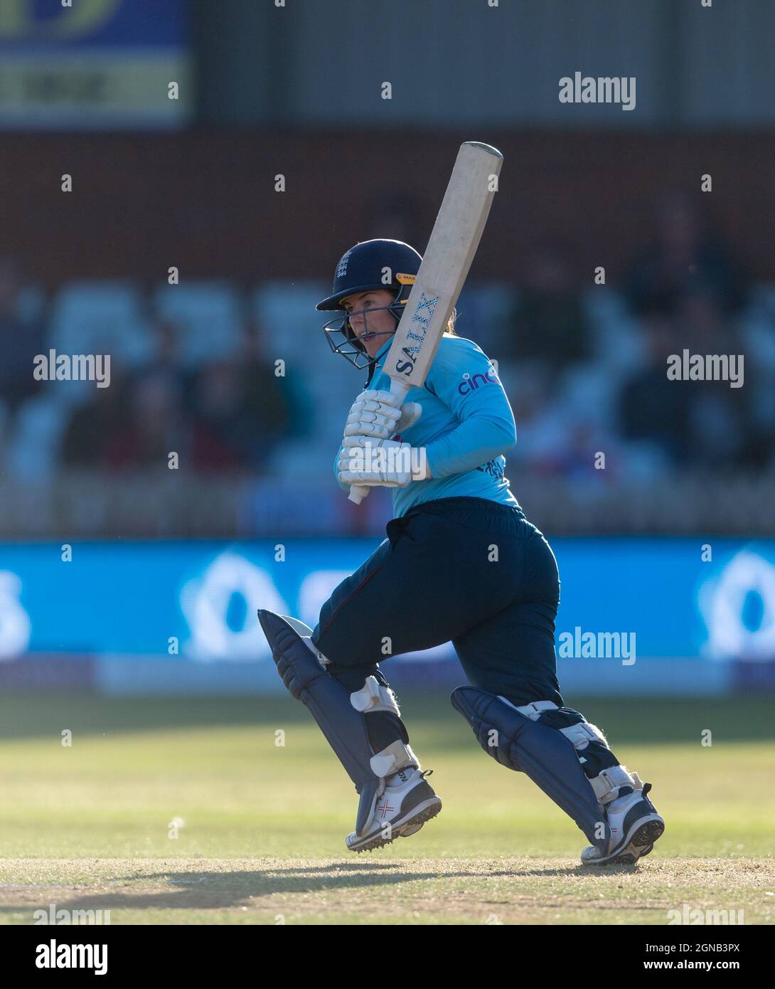 Tammy Beaumont batting for England in the 4th Women's One Day International against New Zealand Stock Photo
