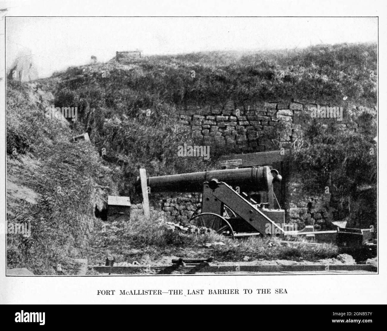 FORT MCALLISTER THE LAST BARRIER TO THE SEA from the book ' The Civil