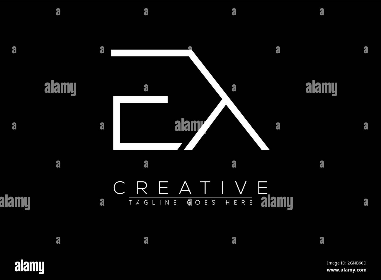 Letter ex, xe, e, x, Abstract initial monogram letter alphabet logo design Stock Vector
