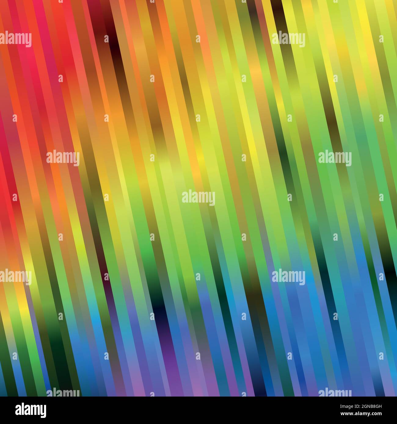 Rainbow spectrum background of blurred slanting stripes. Abstract ...