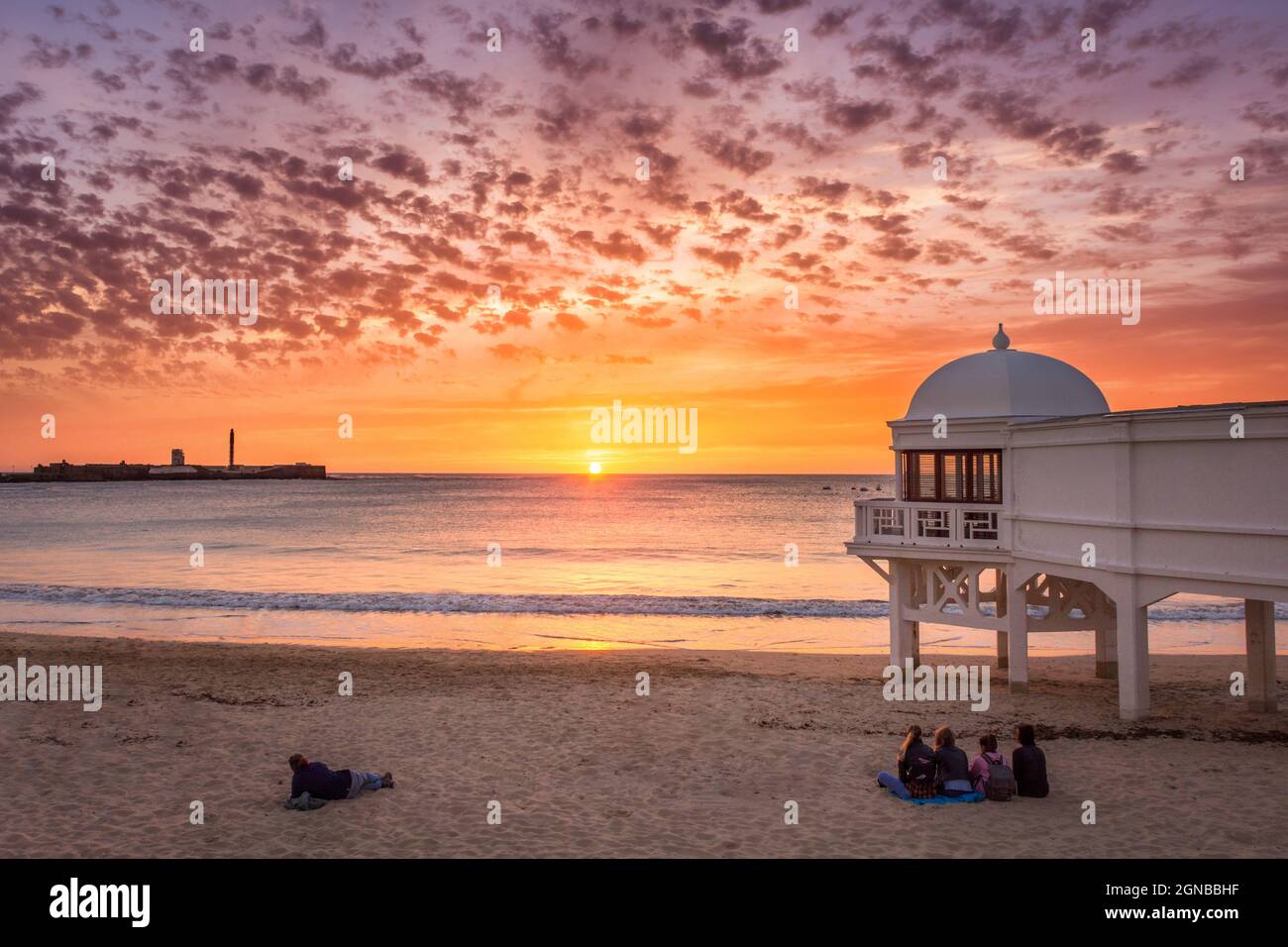 Atardecer la caleta cadiz hi-res stock photography and images - Alamy