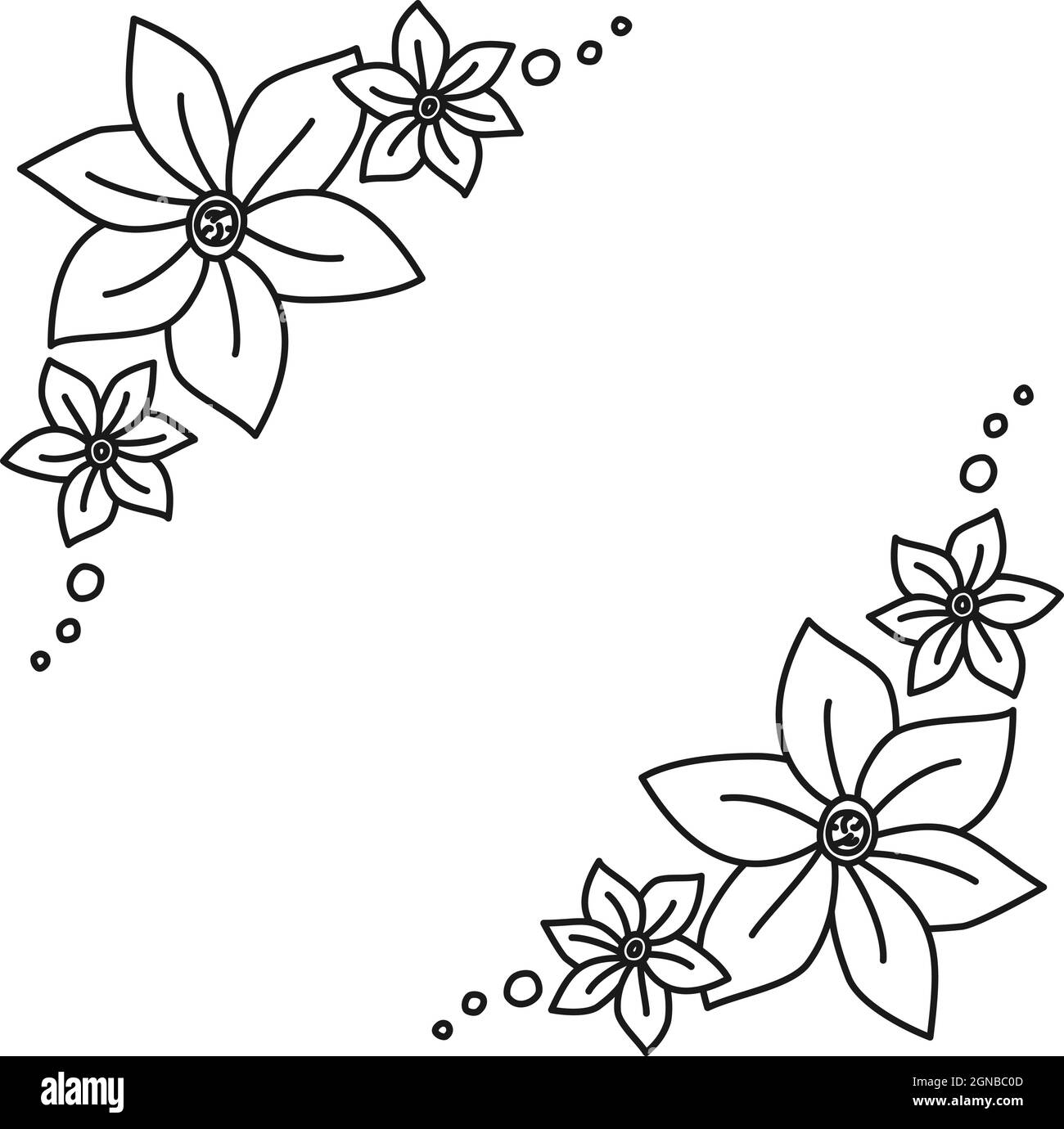 Cute Nature Coloring Book Seamless Vector Pattern Design