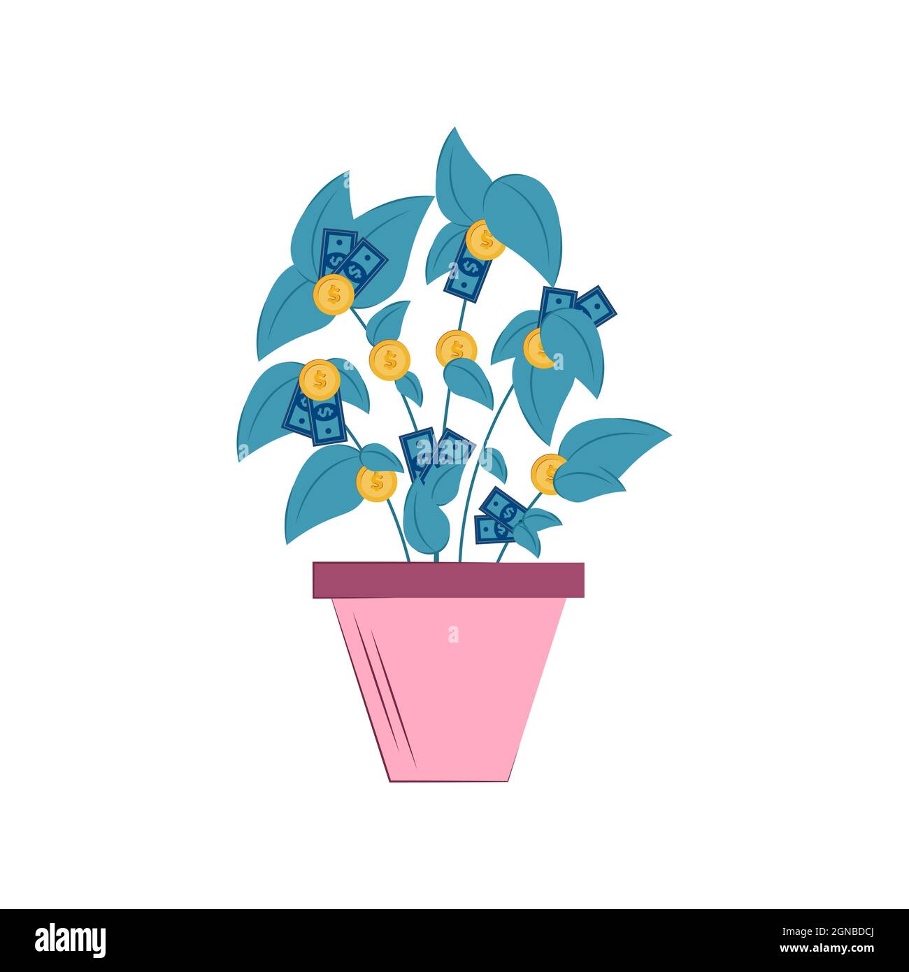 money tree . Business investment and income growth concept. Saving and ...