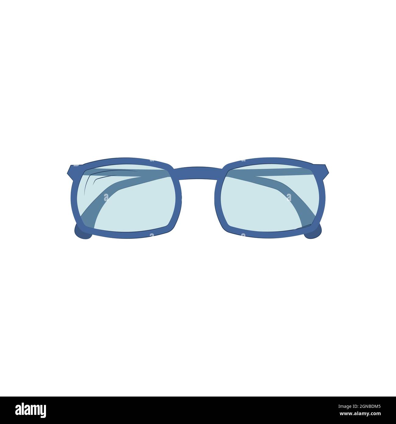 glasses for eyes isolated on white background. Vector flat illustration ...