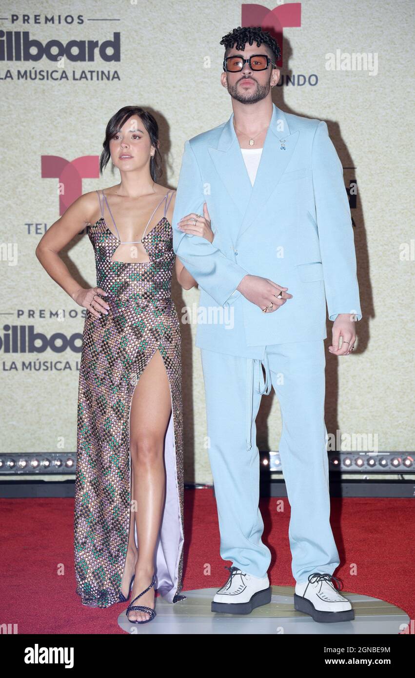 Coral Gables United States 24th Sep 21 Gabriela Berlingeri And Bad Bunny Arrive On The Red Carpet At The 21 Latin Billboard Music Awards At The University Of Miami Watsco Center Thursday Coral Gables United States 24th Sep 21 Gabriela Berlingeri And Bad Bunny Arrive On The Red Carpet At The 21 Latin Billboard Music Awards At The University Of Miami Watsco Center Thursday