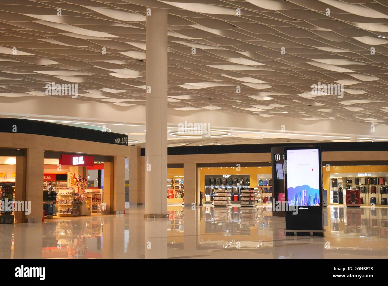 Duty free outlets inside the new passenger terminal, Bahrain