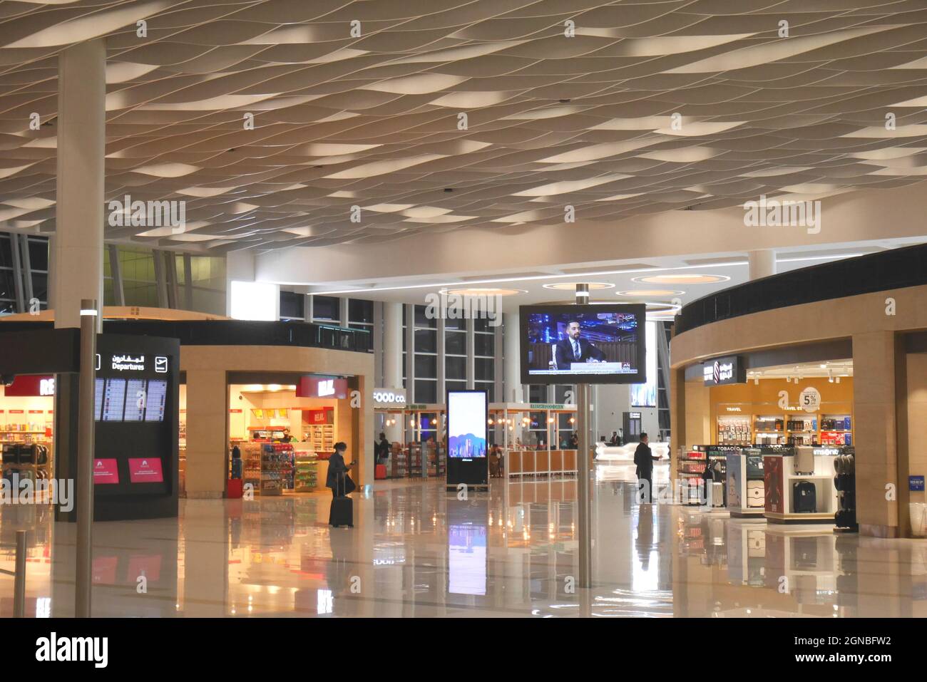 Duty free outlets inside the new passenger terminal, Bahrain