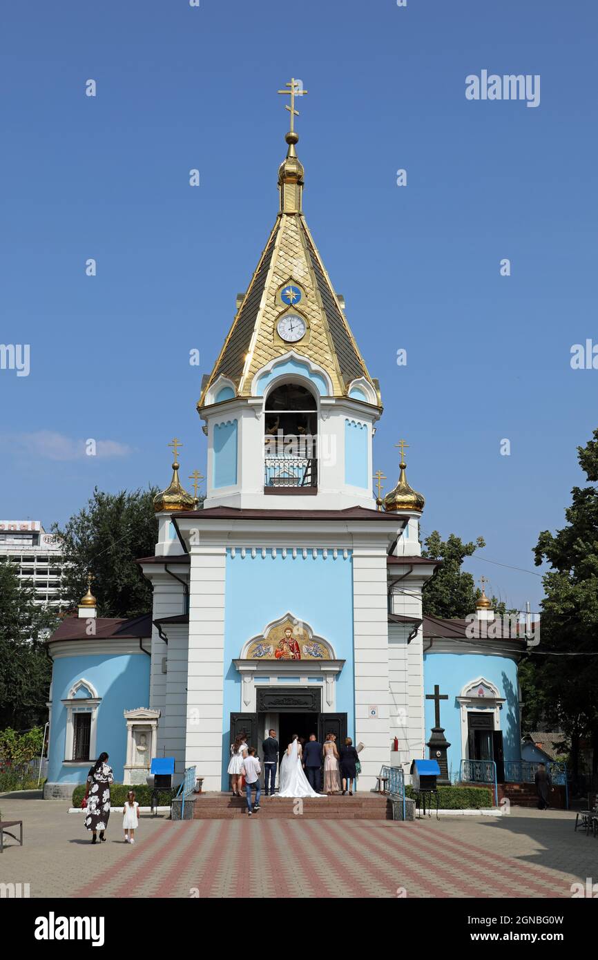 Wedding at Saint Theodor Tiron Convent in Chisinau Stock Photo