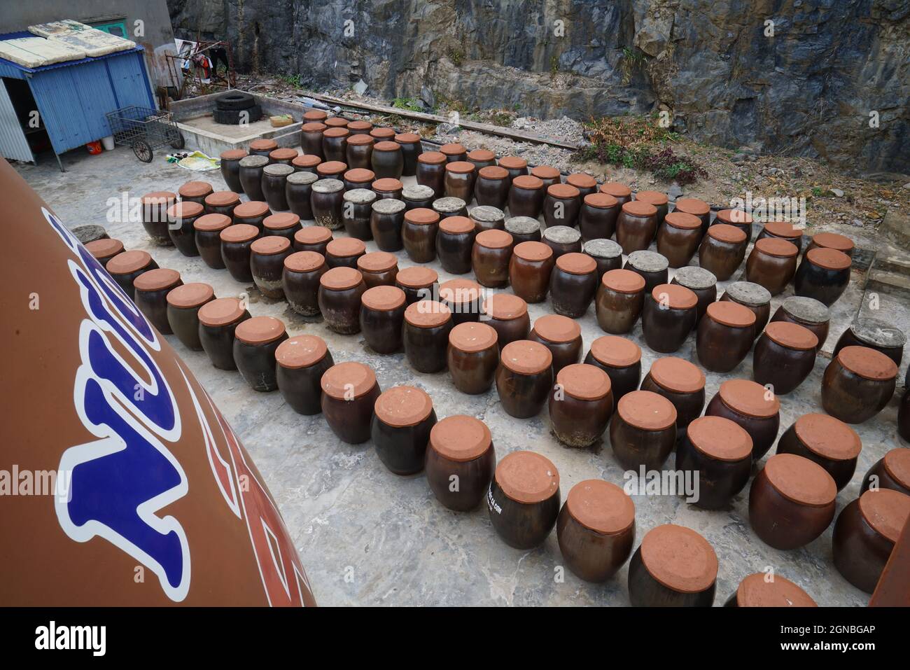 Cat Ba fish sauce factory in Hai Phong city northern Vietnam Stock