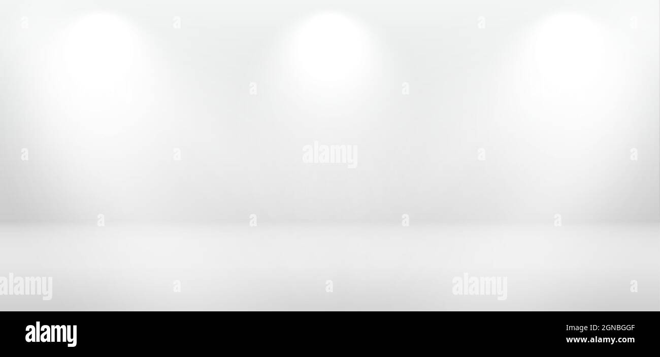 Studio gray background. Empty room with spotlight effect. Vector modern ...