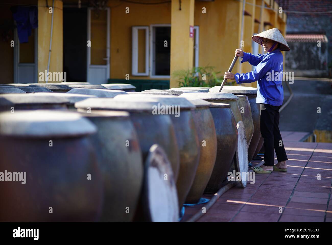 Cat Ba fish sauce factory in Hai Phong city northern Vietnam Stock