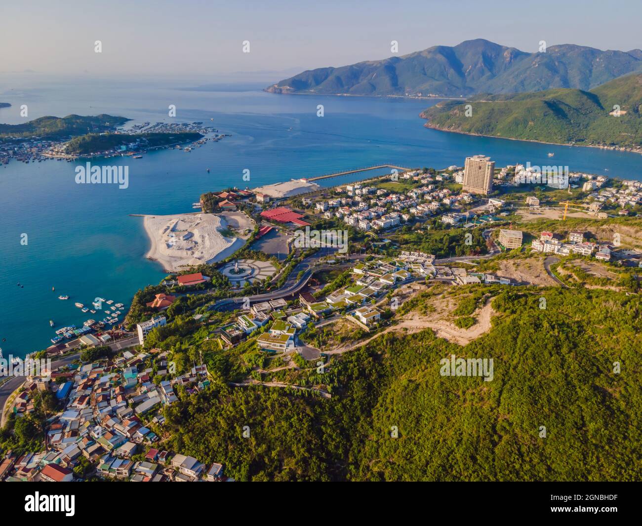 aerial-view-over-nha-trang-city-vietnam-taken-from-drone-stock-photo