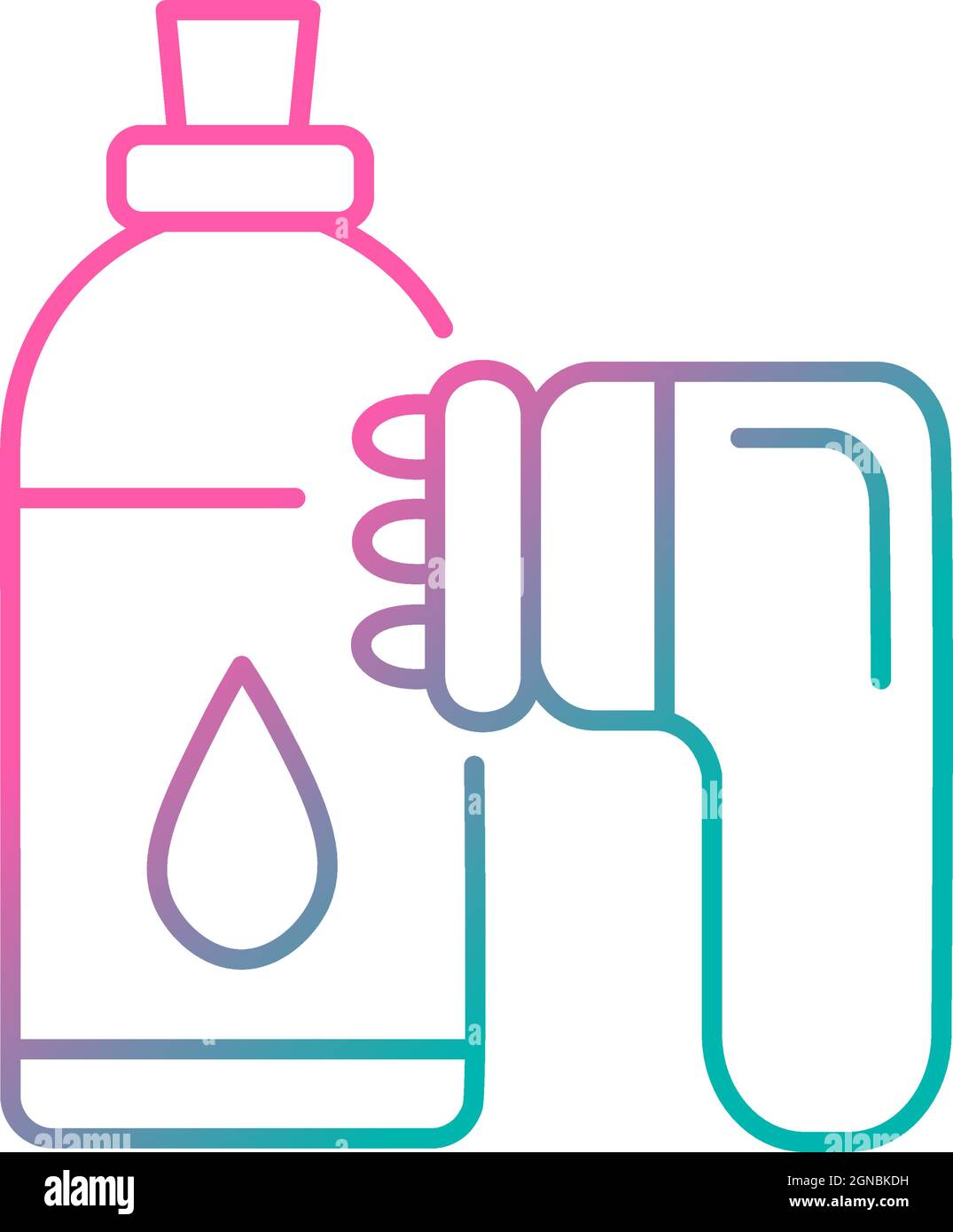 Anticellulite massager gradient linear vector icon Stock Vector