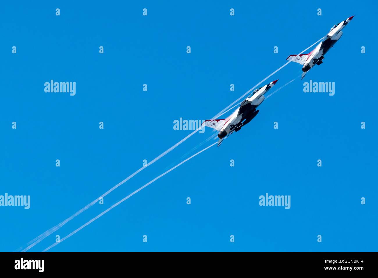 The U.S. Air Force Thunderbirds during the Thunder Over New Hampshire Air Show September 10