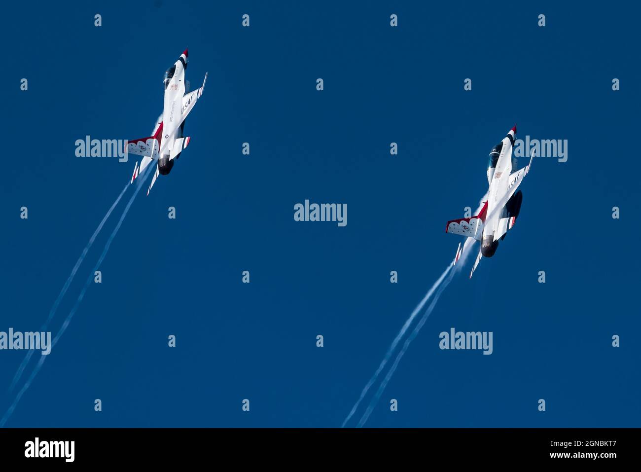 The U.S. Air Force Thunderbirds during the Thunder Over New Hampshire Air Show September 10