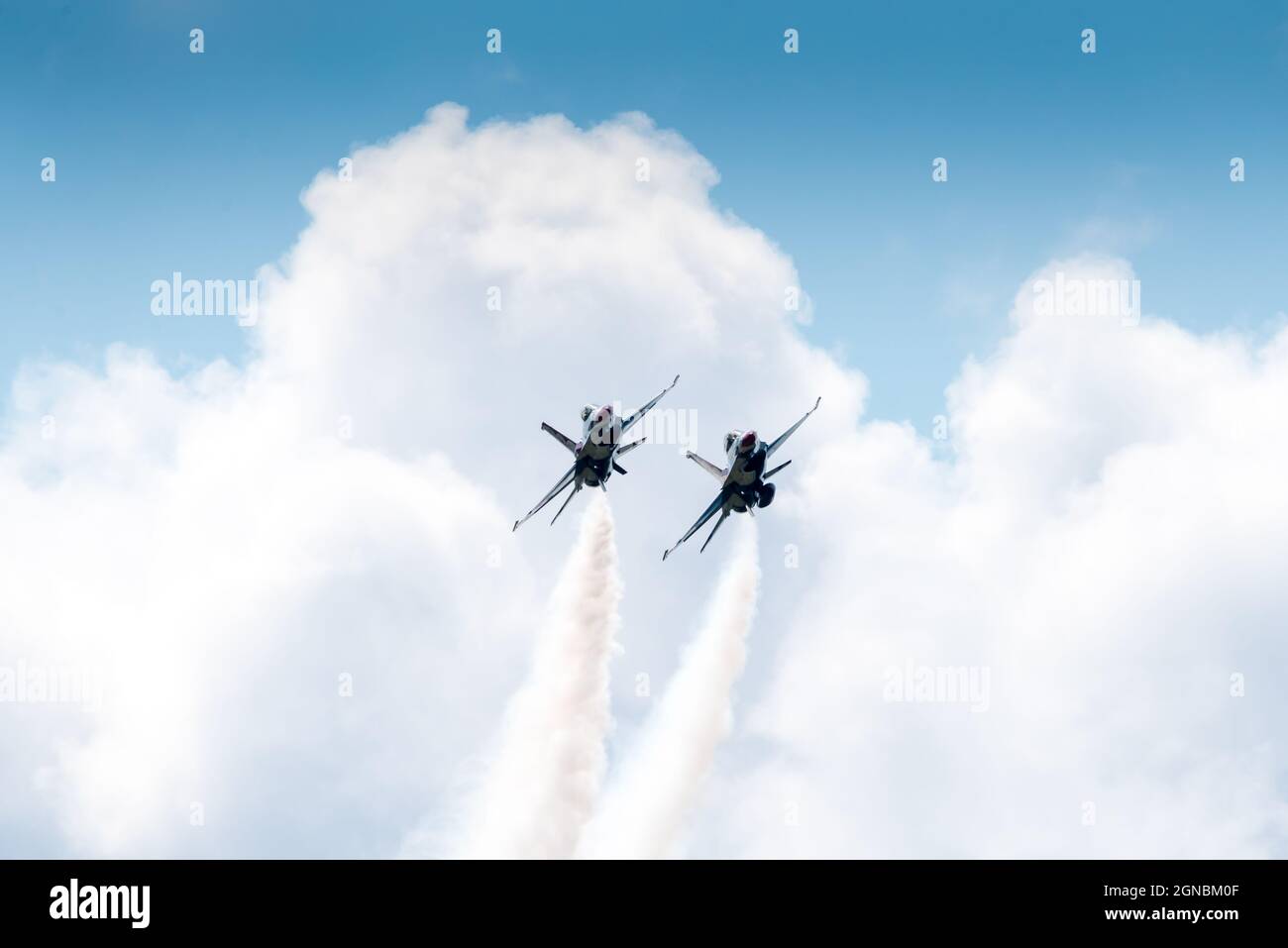 The U.S. Air Force Thunderbirds during the Thunder Over New Hampshire