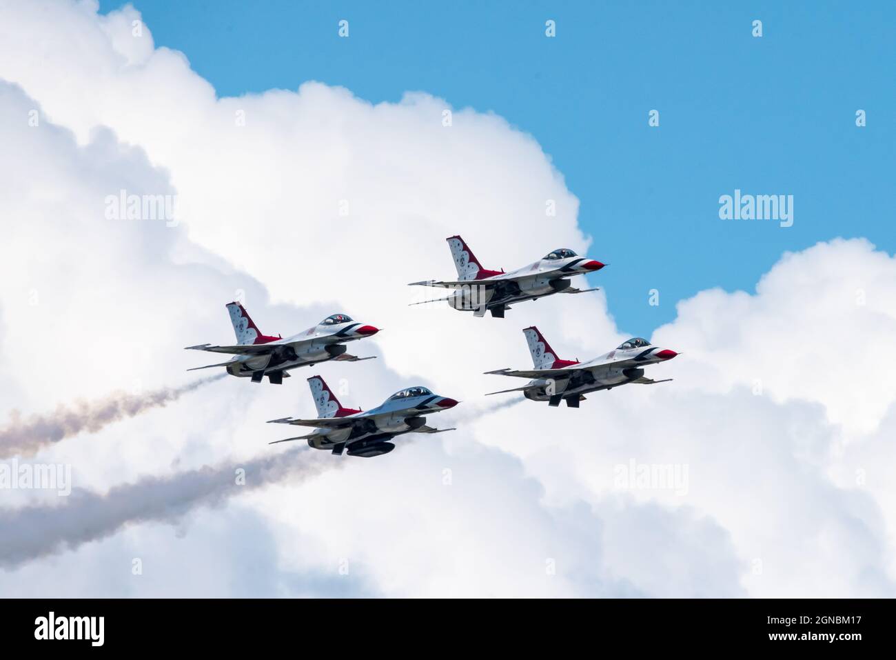 The U.S. Air Force Thunderbirds during the Thunder Over New Hampshire