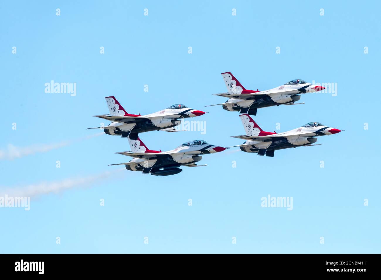 The U.S. Air Force Thunderbirds during the Thunder Over New Hampshire Air Show September 10