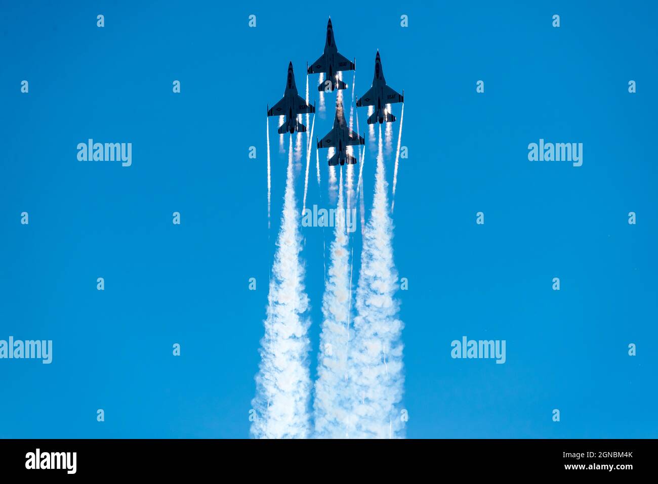The U.S. Air Force Thunderbirds during the Thunder Over New Hampshire