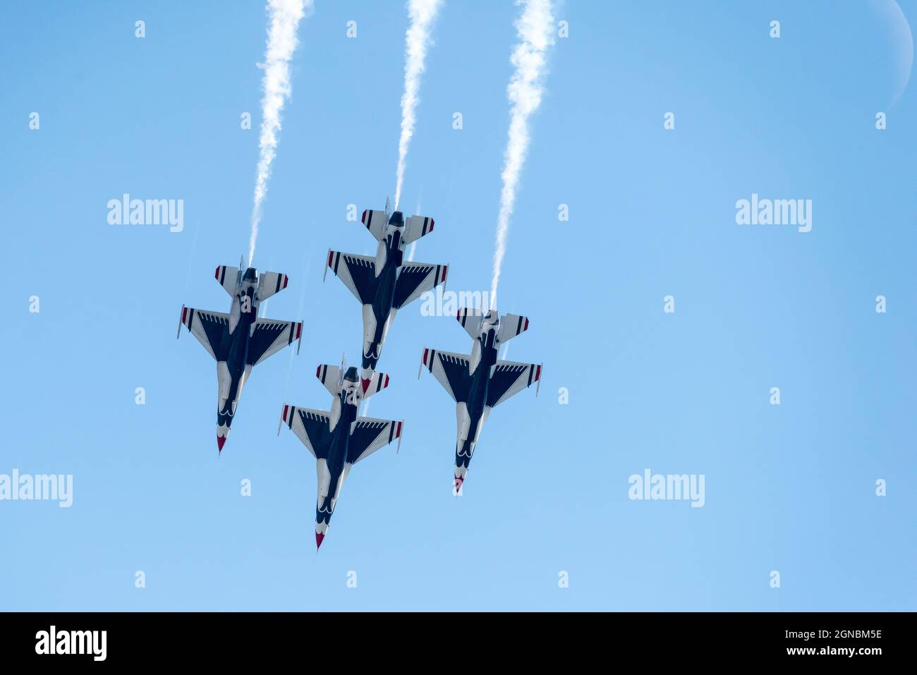 The U.S. Air Force Thunderbirds during the Thunder Over New Hampshire Air Show September 10