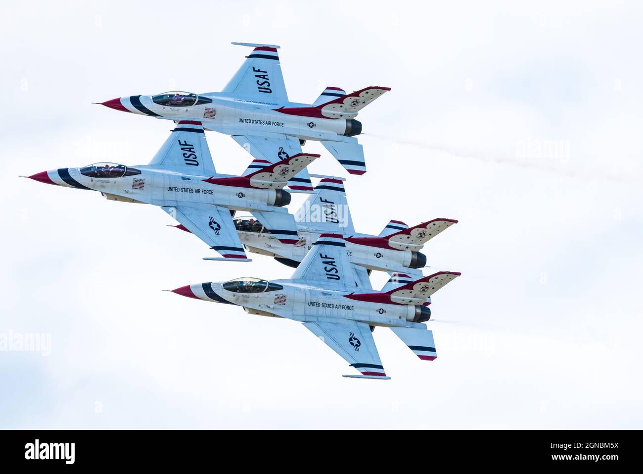 The U.S. Air Force Thunderbirds during the Thunder Over New Hampshire