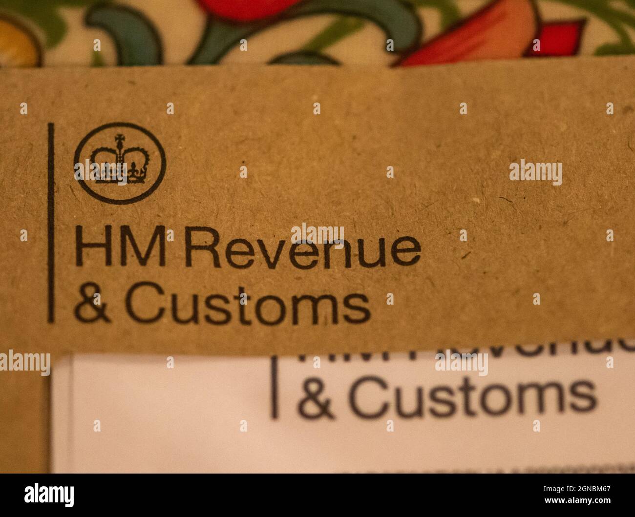 A close-up of HMRC letter, Lancashire, UK Stock Photo