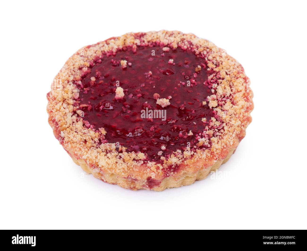 Cherry pie isolated on white background Stock Photo