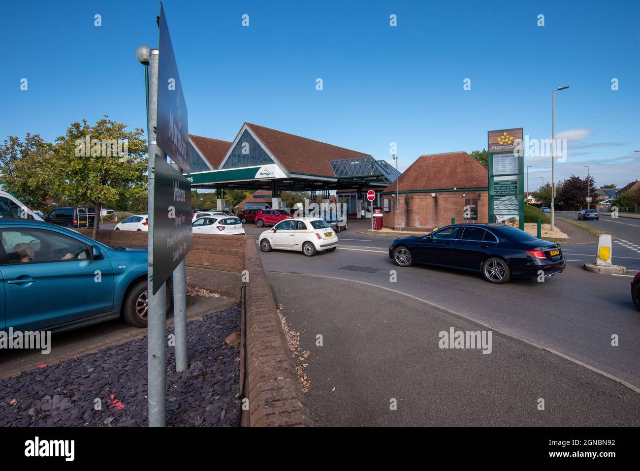 Cheltenham Gloucestershire UK September 24 2021 Panic Buying and Petrol