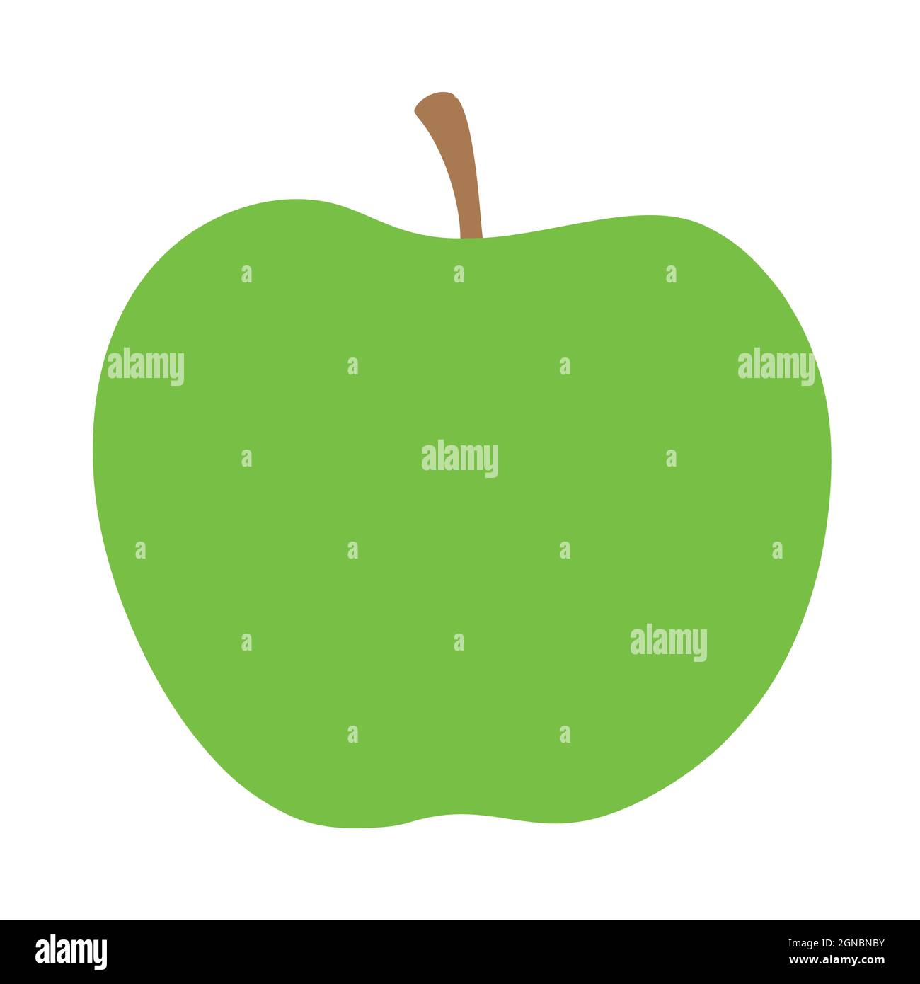 apple icon isolated on white background from food collection. apple