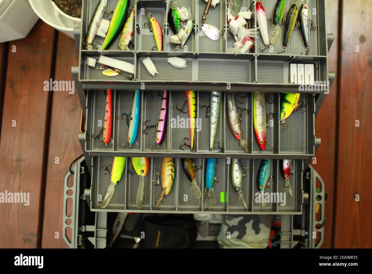 Fishing tackle box toolbox hi-res stock photography and images - Alamy