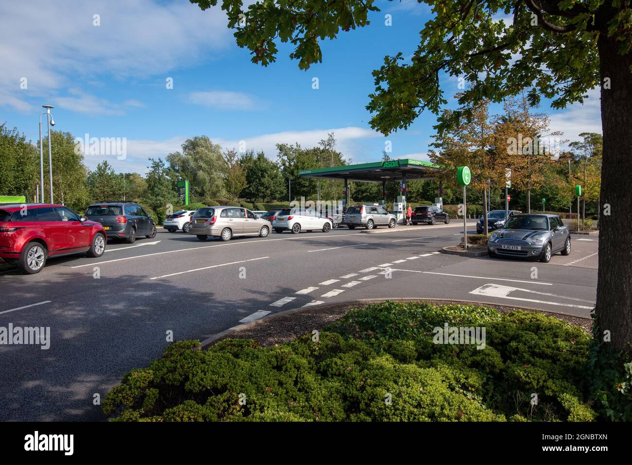 Cheltenham Gloucestershire UK September 24 2021 Panic Buying and Petrol