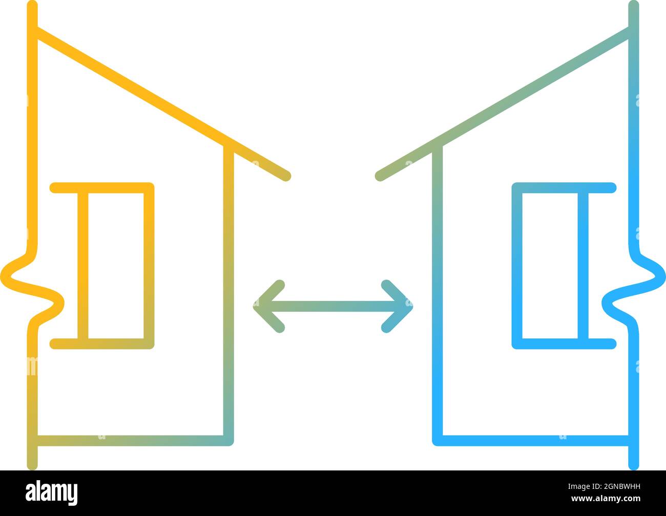 Gap between building Cut Out Stock Images & Pictures Alamy