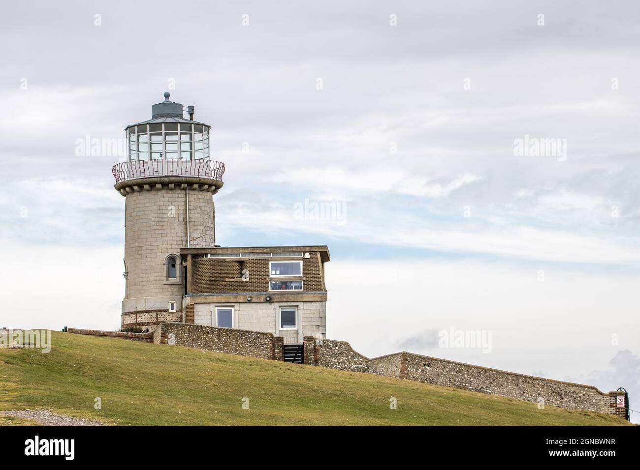 The Belle Tout Lighthouse at Beachy Head Eastbourne England Stock Photo