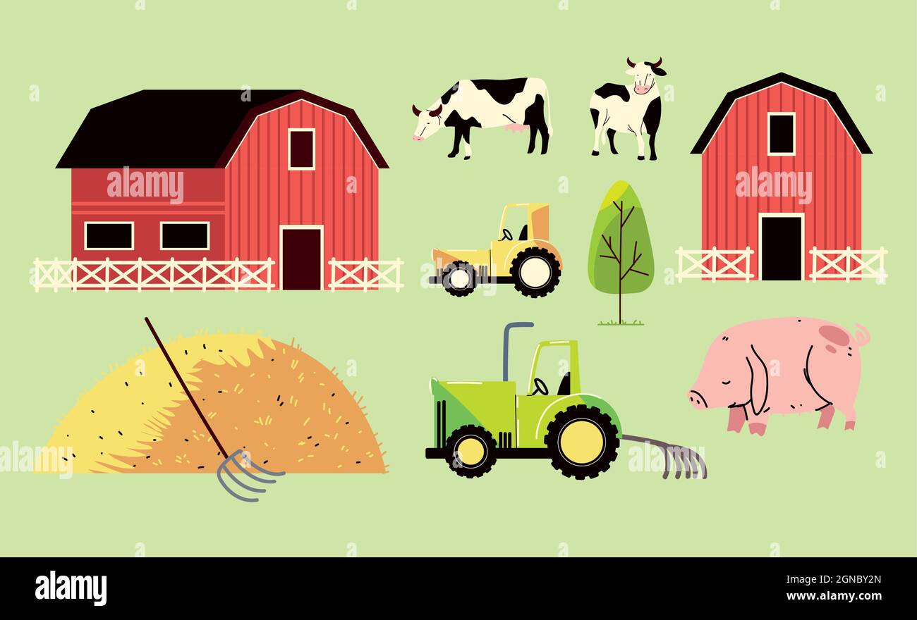 set of farming Stock Vector Image & Art - Alamy
