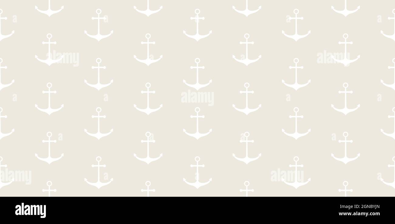 Nautical seamless pattern with ship wheels and anchors Stock Vector ...