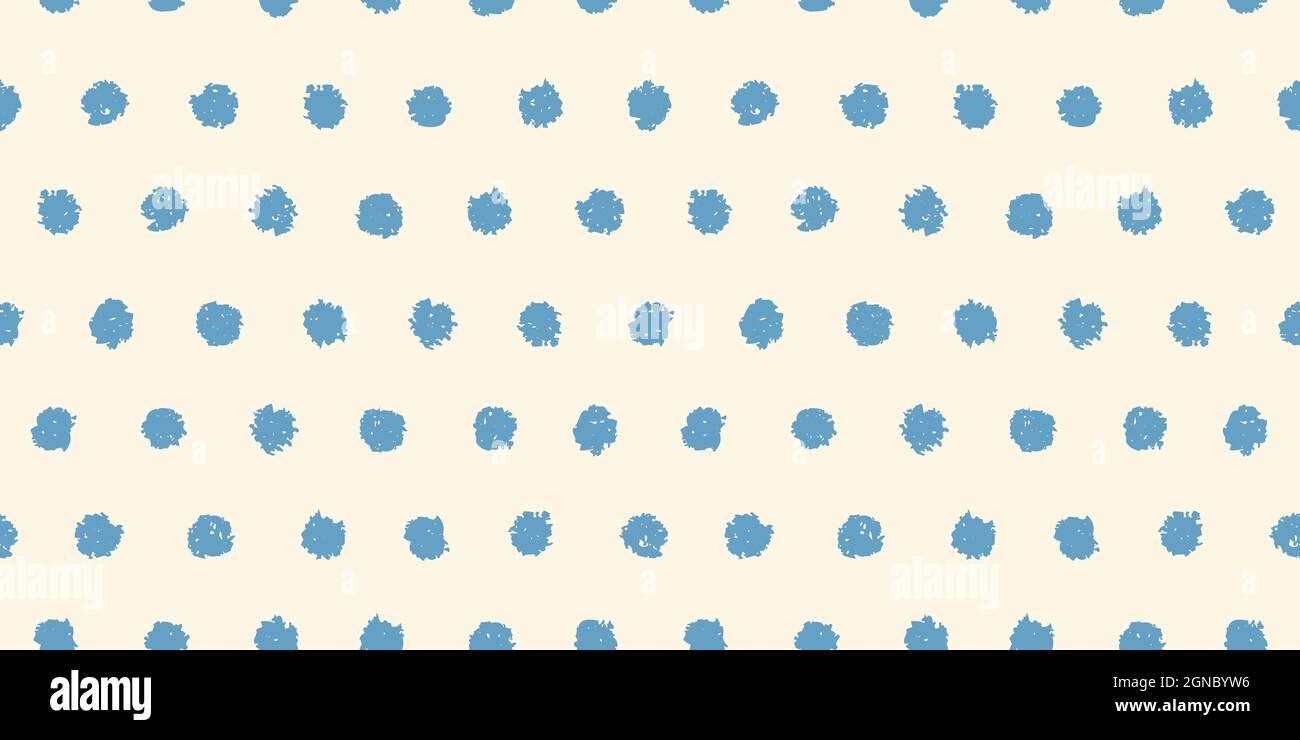 Polka dot seamless pattern with hand painted circles Stock Vector Image ...