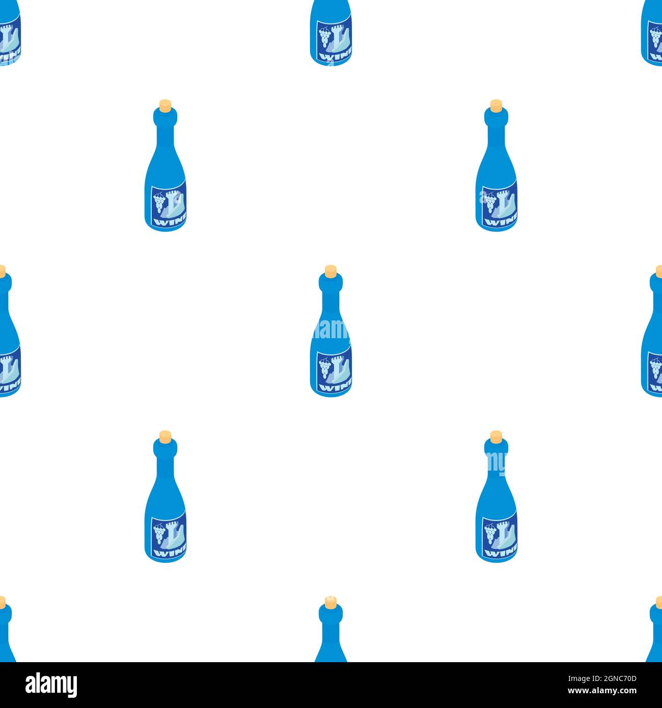 Bottle of wine pattern seamless background texture repeat wallpaper ...