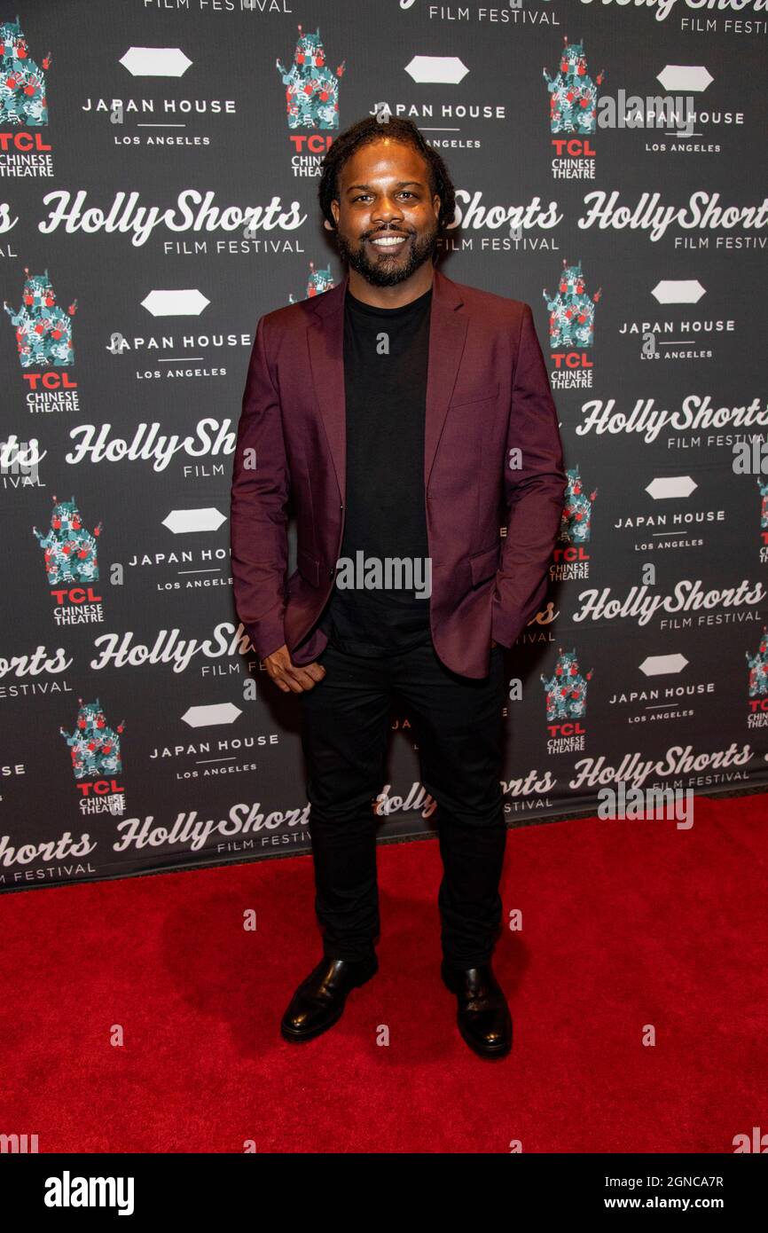 Steven Conaway attends The 17th Annual HollyShorts Opening Night Festival at Japan House, Los Angeles, CA on September 23, 2021 Stock Photo