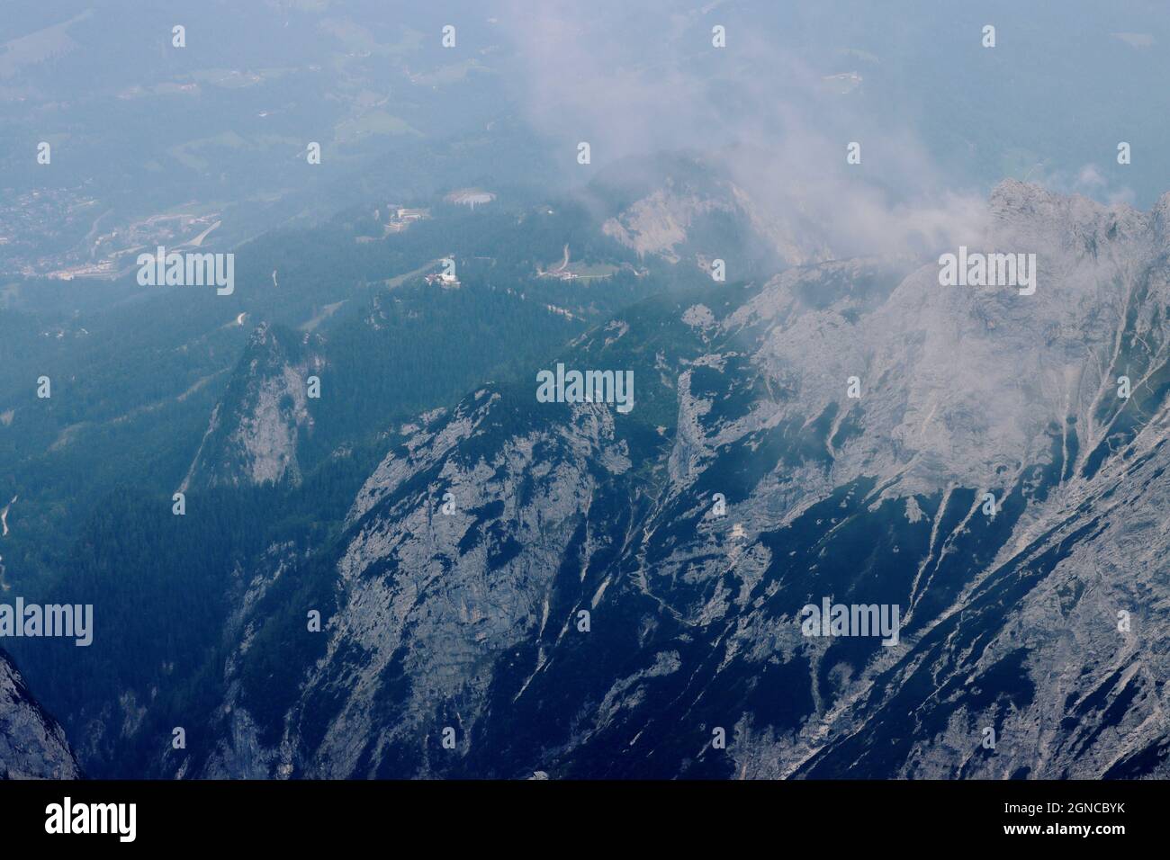 Beautiful views over the alps and through the Eifel Stock Photo