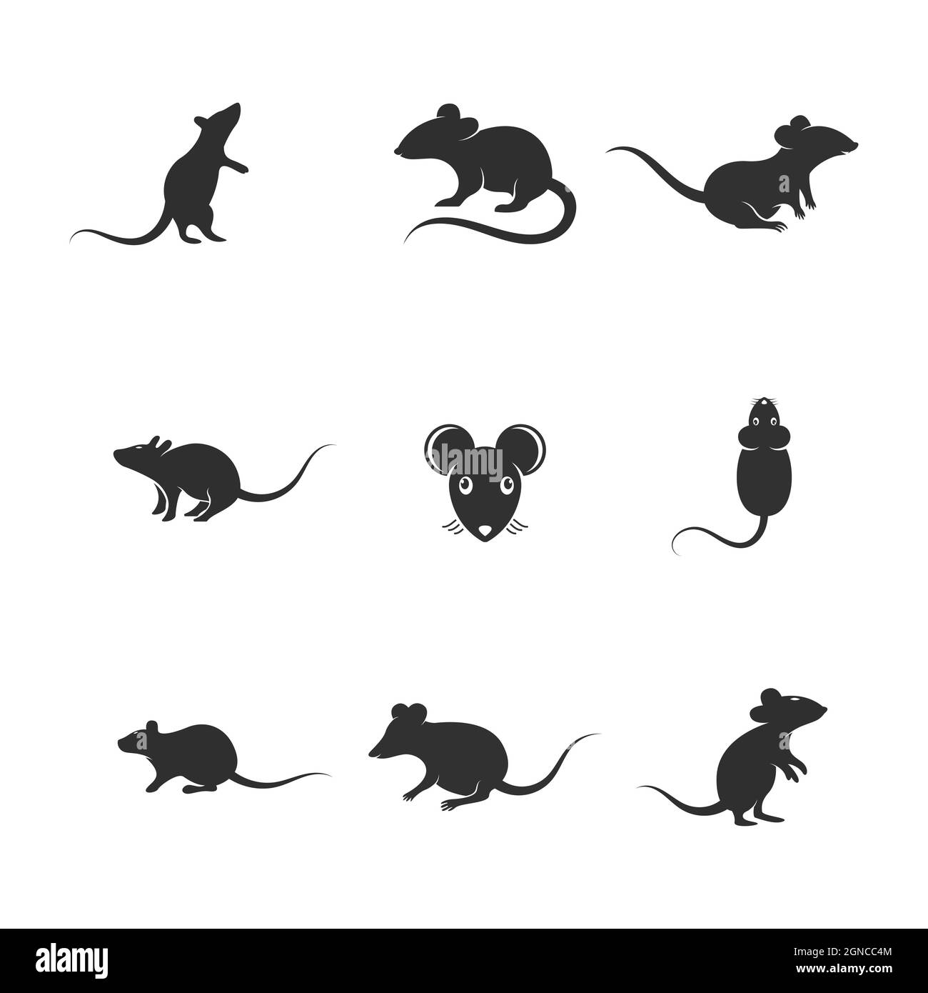 Rat cute Vector icon design illustration Template Stock Photo - Alamy
