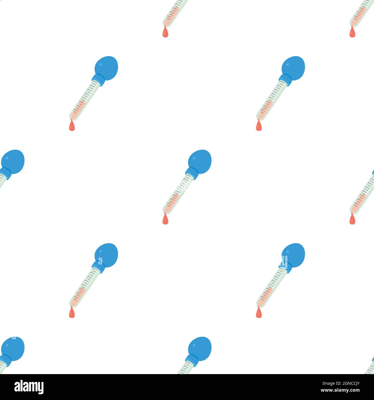 Pipette pattern seamless background texture repeat wallpaper geometric vector Stock Vector