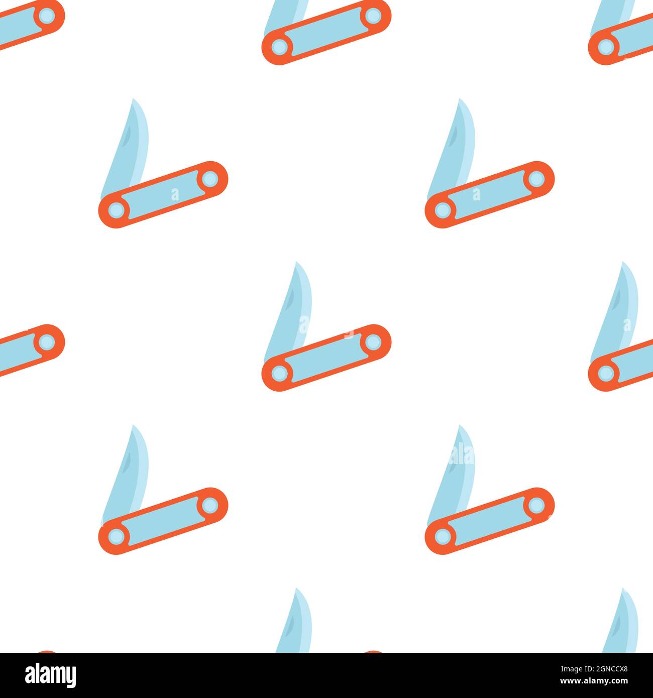 Penknife pattern seamless background texture repeat wallpaper geometric vector Stock Vector
