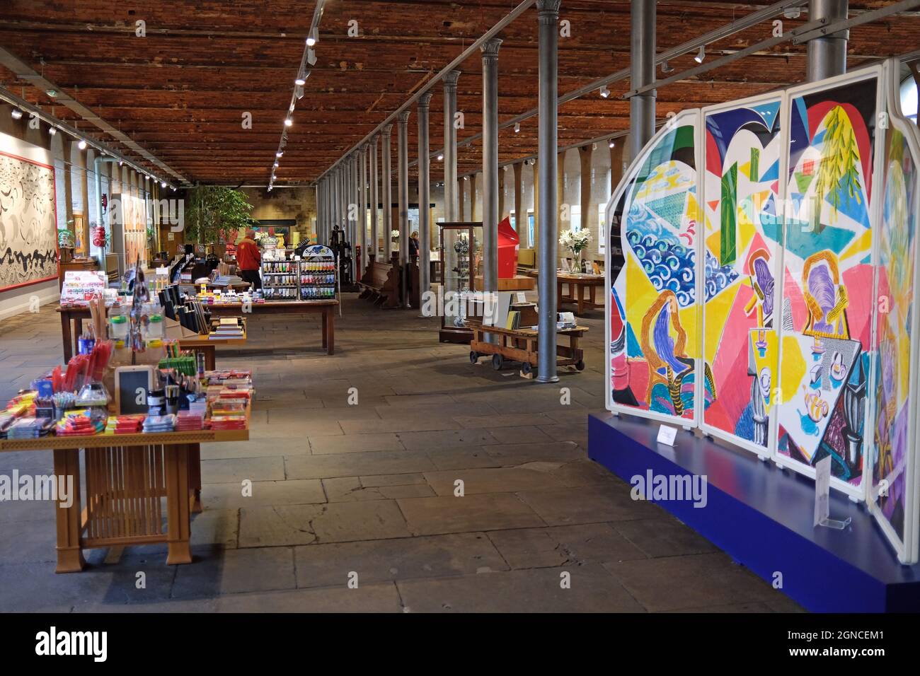 Shop in Salt's Mill, Saltaire, West Yorkshire, World heritage site