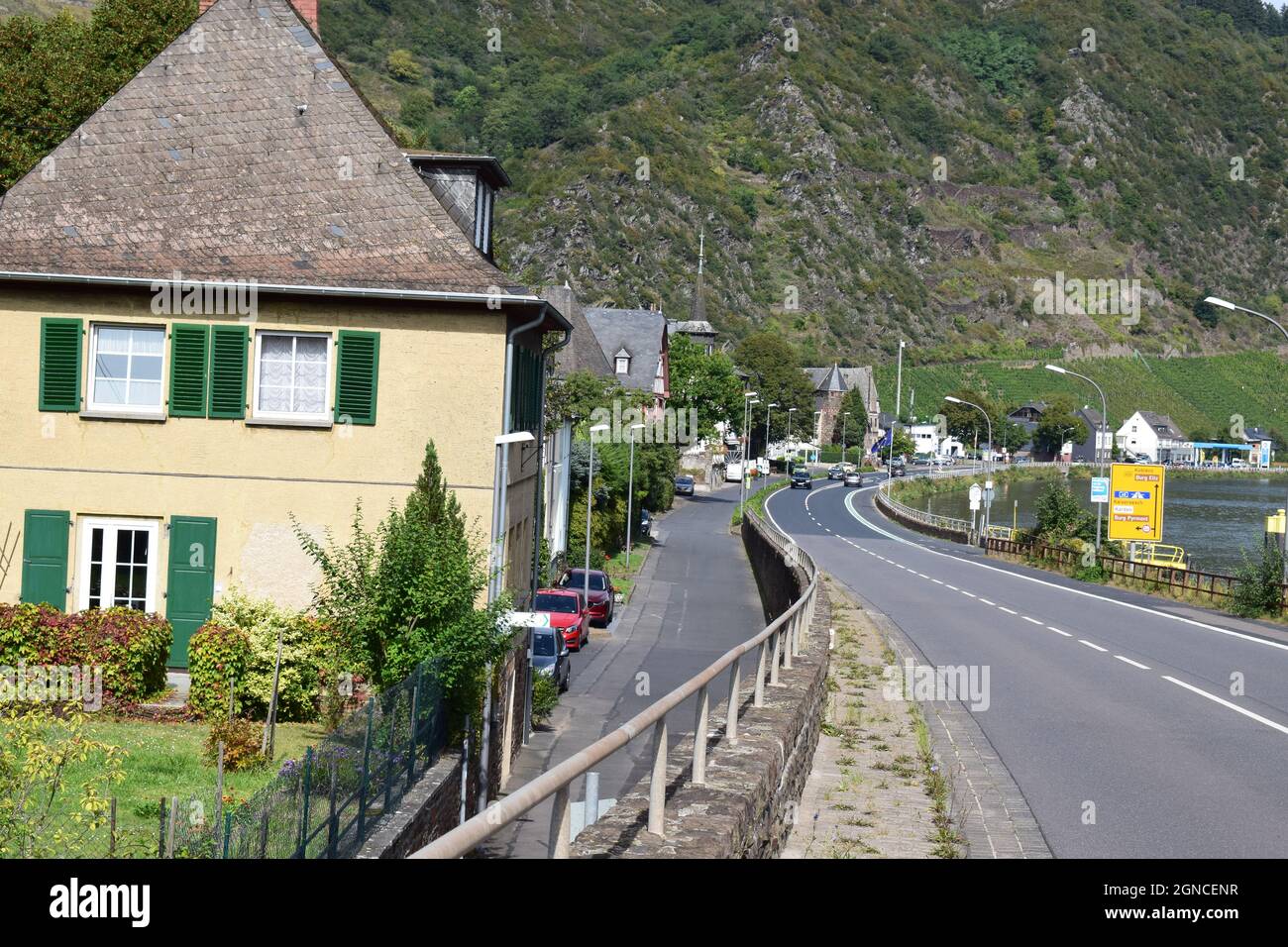 waterfront road in Karden Stock Photo Alamy