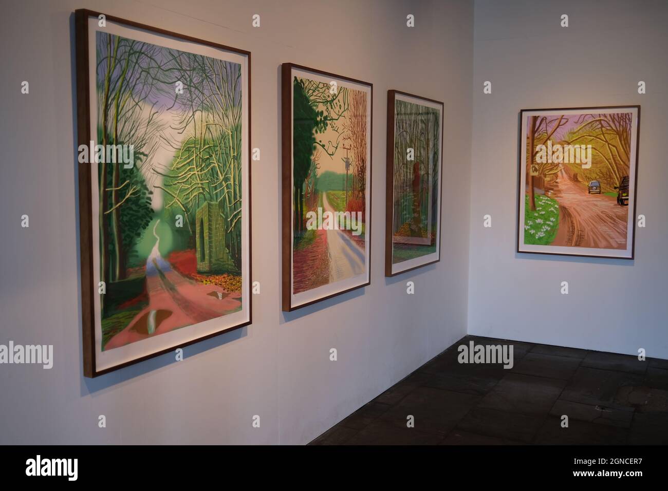 Hockney gallery, Salt's Mill, Saltaire, West Yorkshire, World heritage