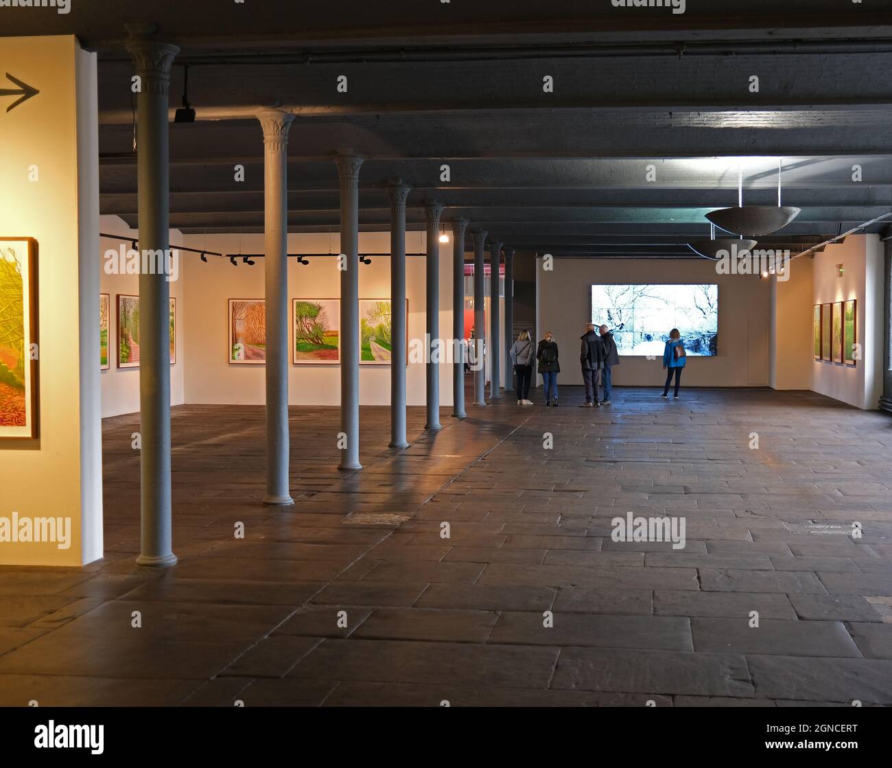 Hockney gallery, Salt's Mill, Saltaire, West Yorkshire, World heritage