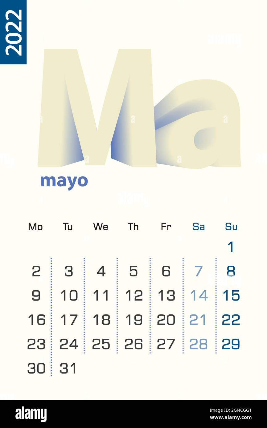 spanish calendar 2022 high resolution stock photography and images alamy