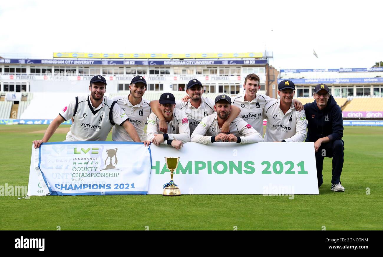 Warwickshire secure ninth County Championship title at Edgbaston Warwickshire secure ninth County Championship title at Edgbaston